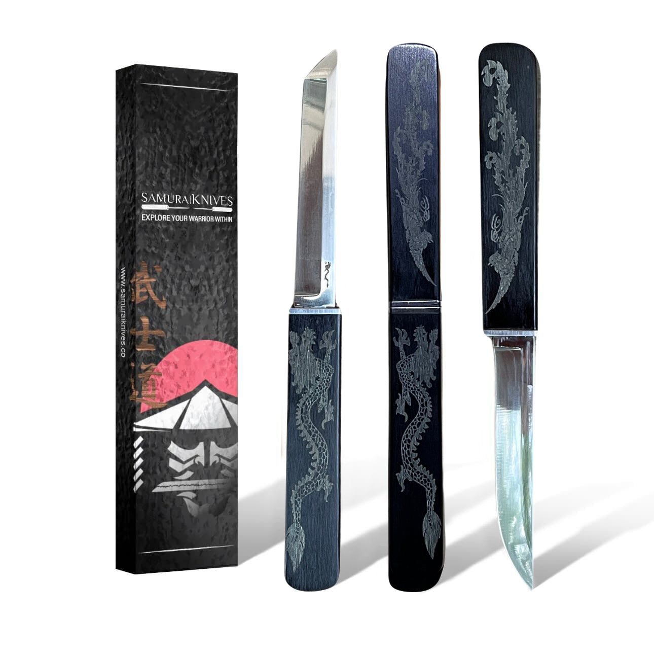 Limited Edition Onyx Black Dual Samurai Chef Knife