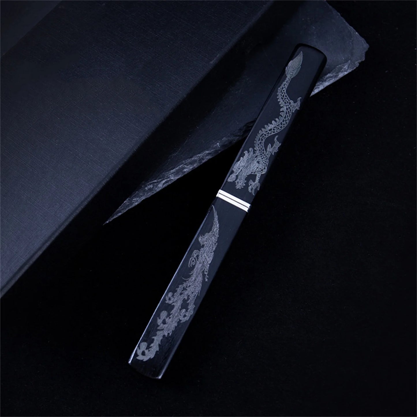 Limited Edition Onyx Black Dual Samurai Chef Knife