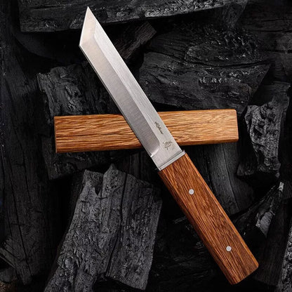 Oak Brown Traditional Samurai Chef Knife