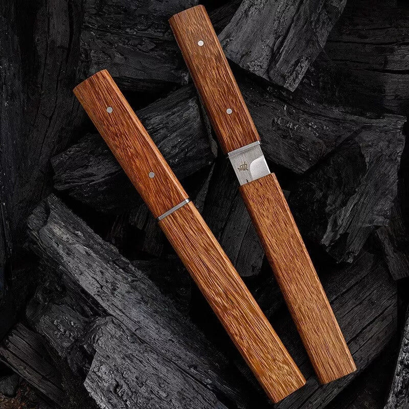 Oak Brown Traditional Samurai Chef Knife